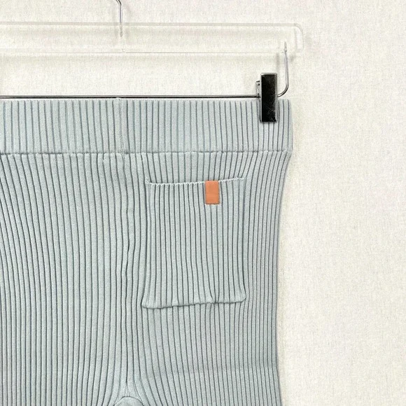 LUNYA Lounge Shorts Womens Large Chilled Blue Cozy Cotton Silk Bike Shorts NEW - Picture 5 of 14